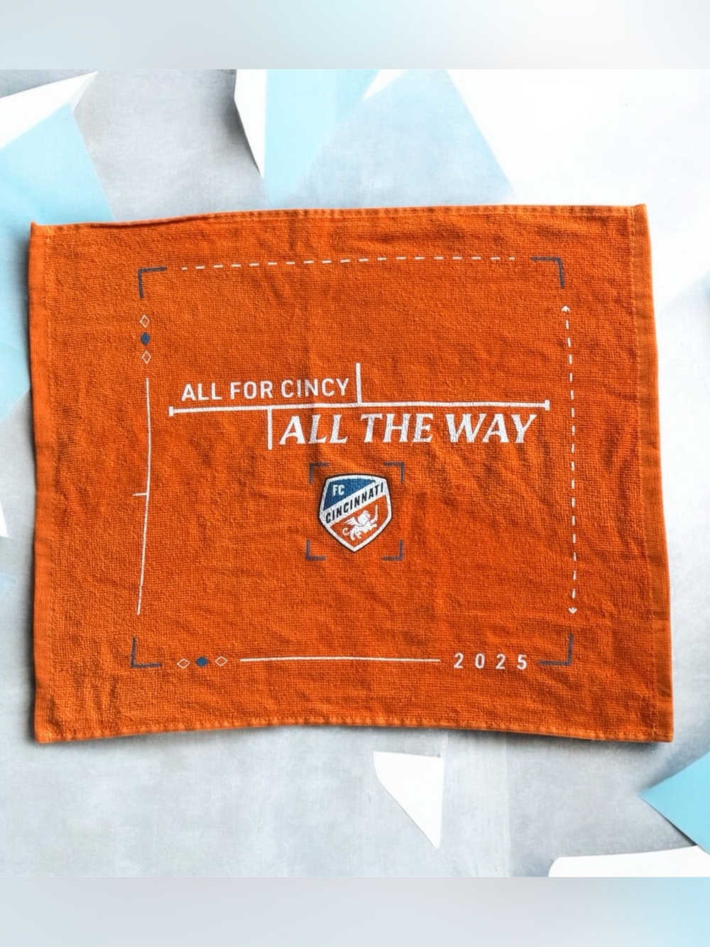 FC Cincinnati Orange Rally Towel - "All the Way"